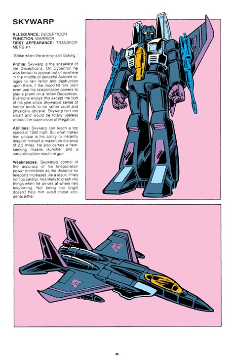 Skywarp Transformers Artwork Transformers Comic Transformers Starscream