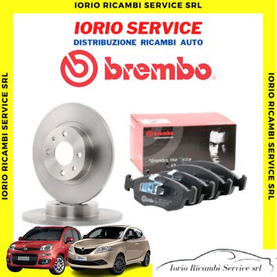 Kit Dischi Pastiglie Freno Brembo Fiat Panda Lancia Ypsilon