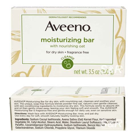 Aveeno Moisturizing Bar Soap With Nourishing Oat 100g