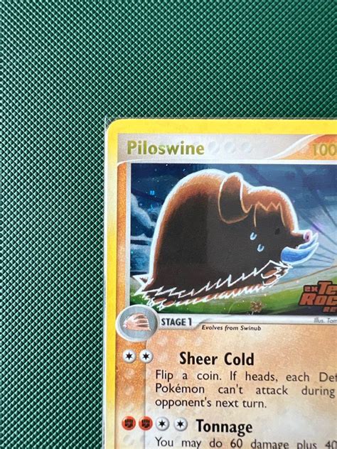 Piloswine Ex Team Rockets Returns Rare Reverse Holo Vintage