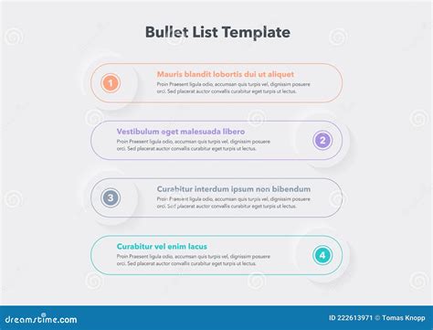 Bullet List Ten Blank Business Diagram Illustration Royalty Free