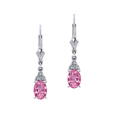 Pink Sapphire Drop Earrings Jewelry Designs