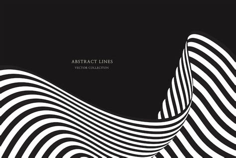 Premium Vector | Abstract dynamic curved line art