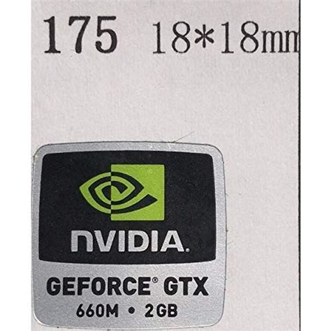 Nvidia Geforce Gtx 660m 2gbエンブレムシール 18 18mm A B07t47bsyy 20220819 マリンライン 通販 Yahoo ショッピング