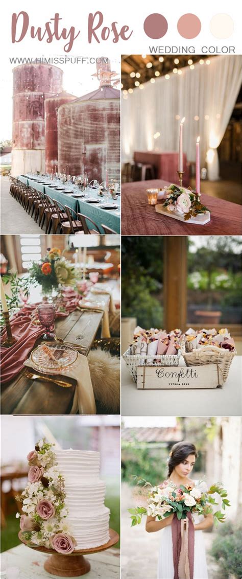 ️ 30 Trendy Dusty Rose Wedding Color Ideas Hi Miss Puff