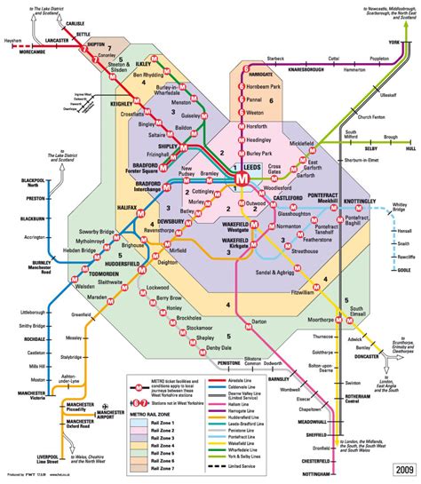 Railway Map Of Yorkshire Gods Own County
