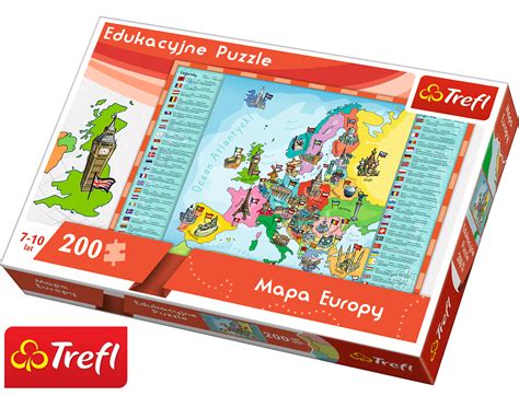 Trefl Puzzle Edukacyjne Mapa Europy Element W Humbi Pl