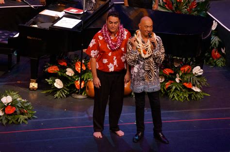 Robert Cazimero With Manu Boyd At Hula Guyz Robert And Halau Na