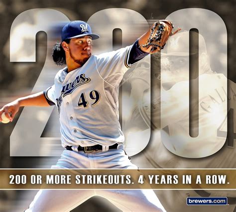 Congratulations To Yovani Gallardo On Reaching 200 Or More Strikeouts