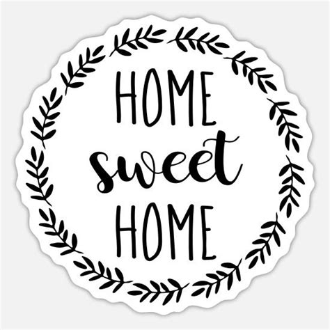 Home Sweet Home Sticker Spreadshirt