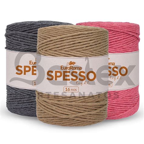 Barbante Spesso Light EuroRoma 16 Fios 1Kg Shopee Brasil