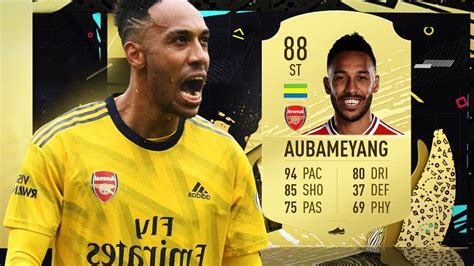 Fifa 20 Aubameyang Review 88 Aubameyang Player Review Fifa 20