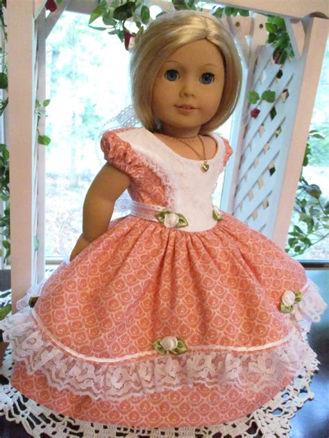 Southern Belle Pink Doll Dress To Fit Your 18 American Girl Doll For