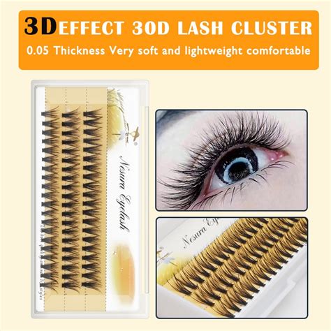 3d Effect Lash Clusters 30d 005 8 14mm Clusters False Eyelash Faux Mink Slik Individual Lashes