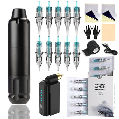 Kit de tatuagem completa de máquina de tatuagem profissional híbrida