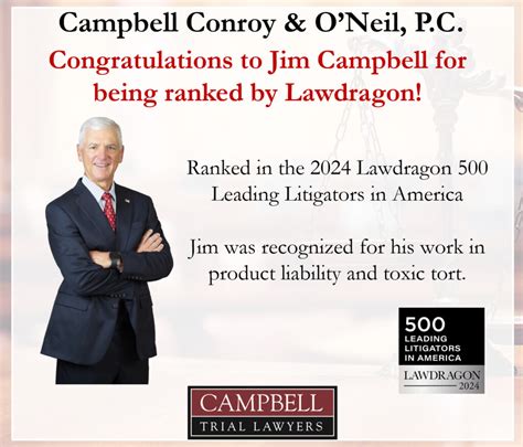 Congratulations To Jim Campbell For Being Ranked By Lawdragon