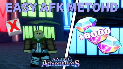 One Of The Best Ways To Farm In The Game Afk Anime Adventures Roblox