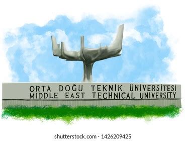 Middle East Technical University Campus Main Stock Illustration ...