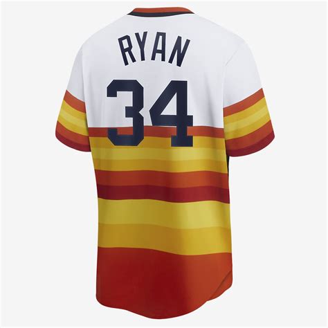 Mlb Houston Astros Nolan Ryan Mens Cooperstown Baseball Jersey