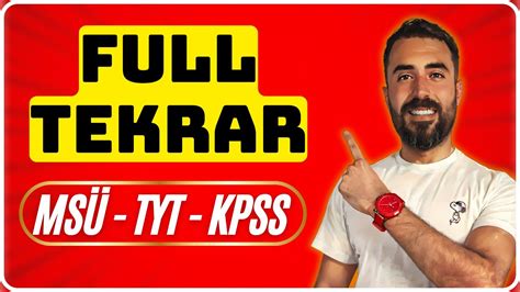 Ms Kpss Tyt T Rk E Full Tekrar Ms Full Tekrar Kpss Full