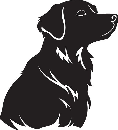 Dog Silhouette Vector Illustration White Background 39934462 Vector Art ...