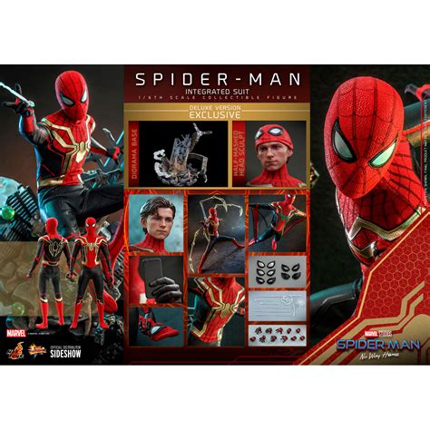 Marvel Spider Man Integrated Suit Deluxe Version Scale Figure Hot Toys Mms