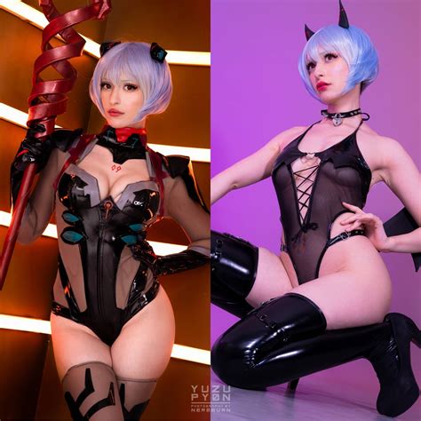 Rei Cosplay And Succubus Version By Yuzupyon Self R Cosplaylewd