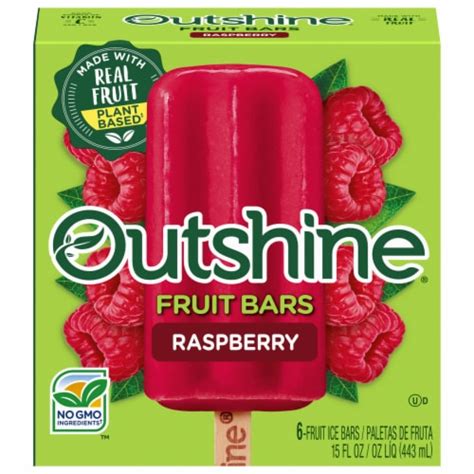 Outshine® Raspberry Fruit Bars 6 Ct Fred Meyer