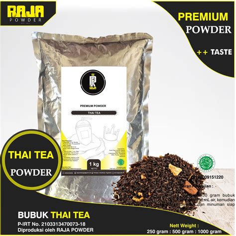 Jual Bubuk Thai Tea Bubuk Minuman Thai Tea Powder 1 Kg 1000 Gram