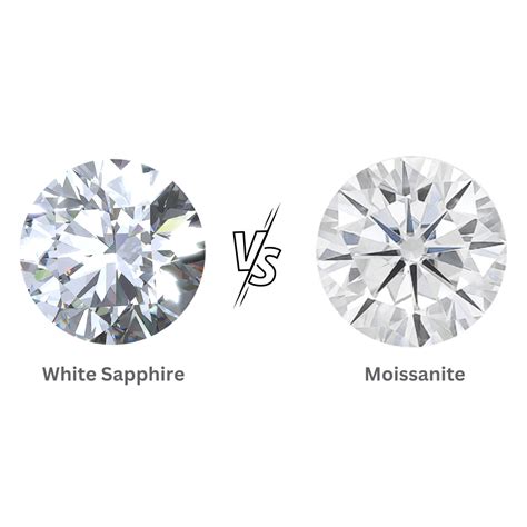 White Sapphire Vs Moissanite Here S The Difference Ll Private Jewellers