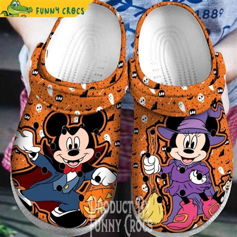 Mickey And Minnie Mouse Halloween Crocs Shoes Discover Comfort And