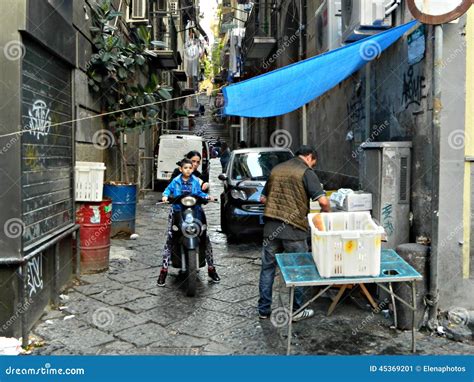 Street Photography In Naples City, Tradition,culture. Editorial Photo ...