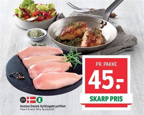 Gestus Dansk Kyllingebrystfilet Tilbud Hos Spar