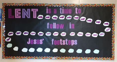 Interactive Lenten Bulletin board. Kids added their own ways to pray ...