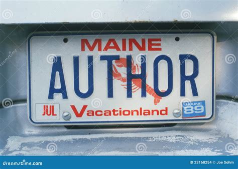 License Plate In Maine Editorial Stock Image - Image: 23168254