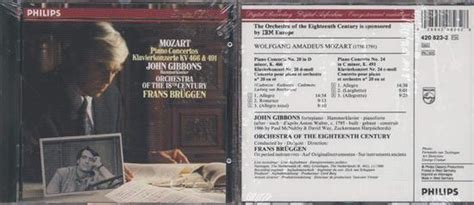 Mozart Piano Concerti Music Cd Mozart Gibbons Bruggen Th