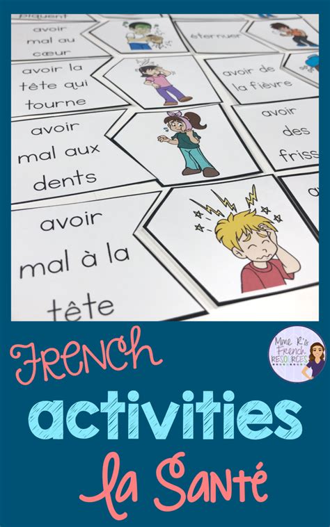 French Health Vocabulary Speaking And Writing Activities La Sant