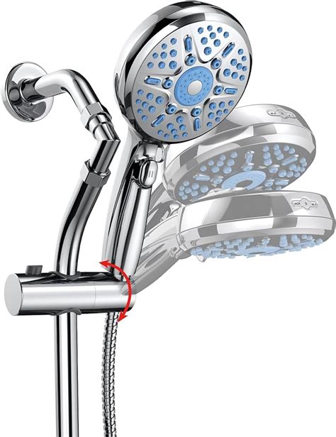 Filtered Shower Head With Handheld 15 Inch 9 Spray Modes Veken