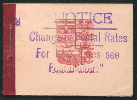 Canada Booklet Canada Bk5f Complete Booklet Deveney Stamps