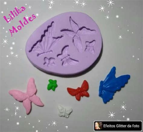 Molde Borboletas Lilika Moldes De Silicone