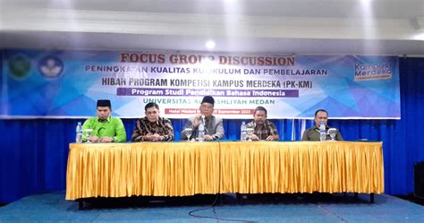 Universitas Al Washliyah Medan Selenggarakan Fgd Untuk Peningkatan