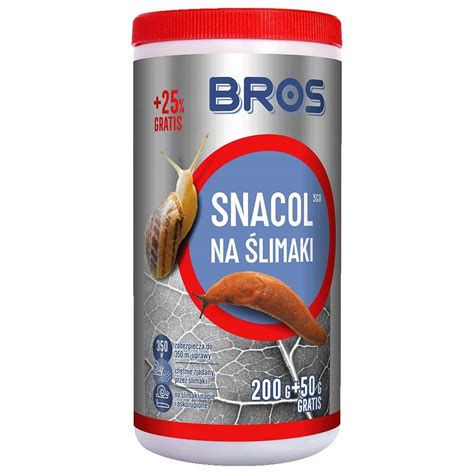 BROS SNACOL 3 GB SKUTECZNY GRANULAT TRUTKA ZWALCZA ŚLIMAKI 200 G