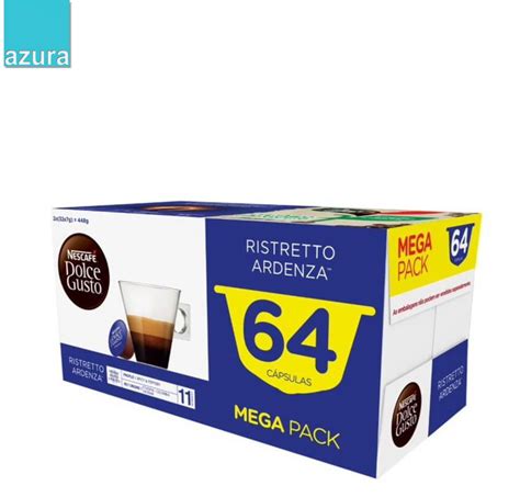 Mega Pack 64 capsulas café Ristretto Ardenza Dolce Gusto Azuracafes pt