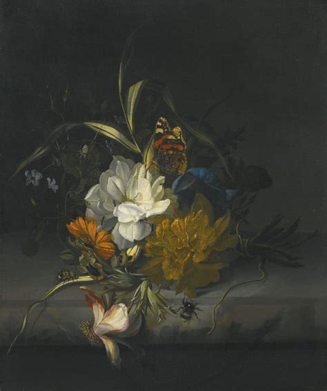 Rachel Ruysch Dutch 1664 1750 Still Life With Marigolds Morning