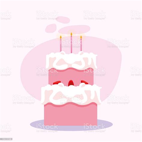 Happy Birthday Cake Vector Design Stock Illustration Download Image