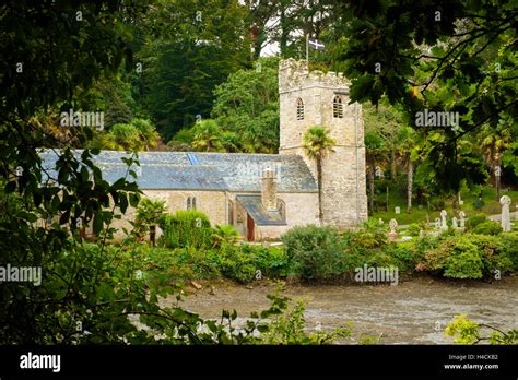 St Just In Roseland Church In Woodland Roseland Peninsula Cornwall