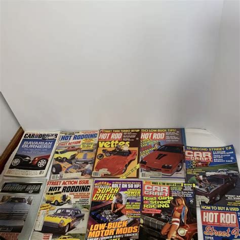 Vintage Lot 10 Hot Rod Magazines 1970s 80s 90s Mixed Lot Some Are Centerfolds £778 Picclick Uk