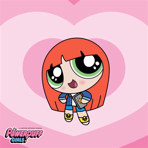 The Powerpuff Girls Wallpaper With An Image Of A Girl In Front Of A Heart