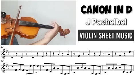 Free Sheet Canon In D Pachelbel Violin Sheet Music YouTube