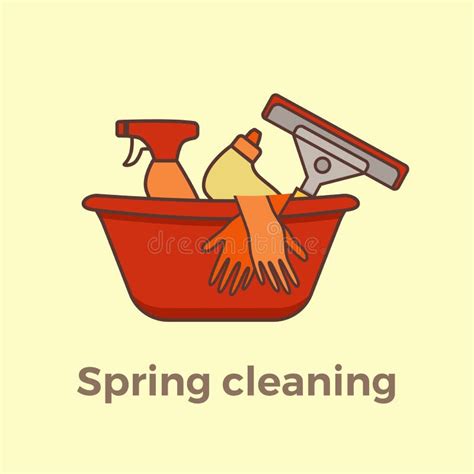 Household Cleaning Supplies Isolated Icons Stock Vector - Illustration ...